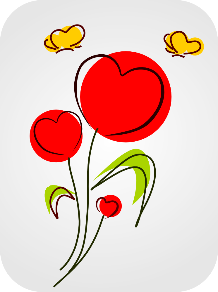 Valentines Flower Clip Art - Png Download (597x800), Png Download