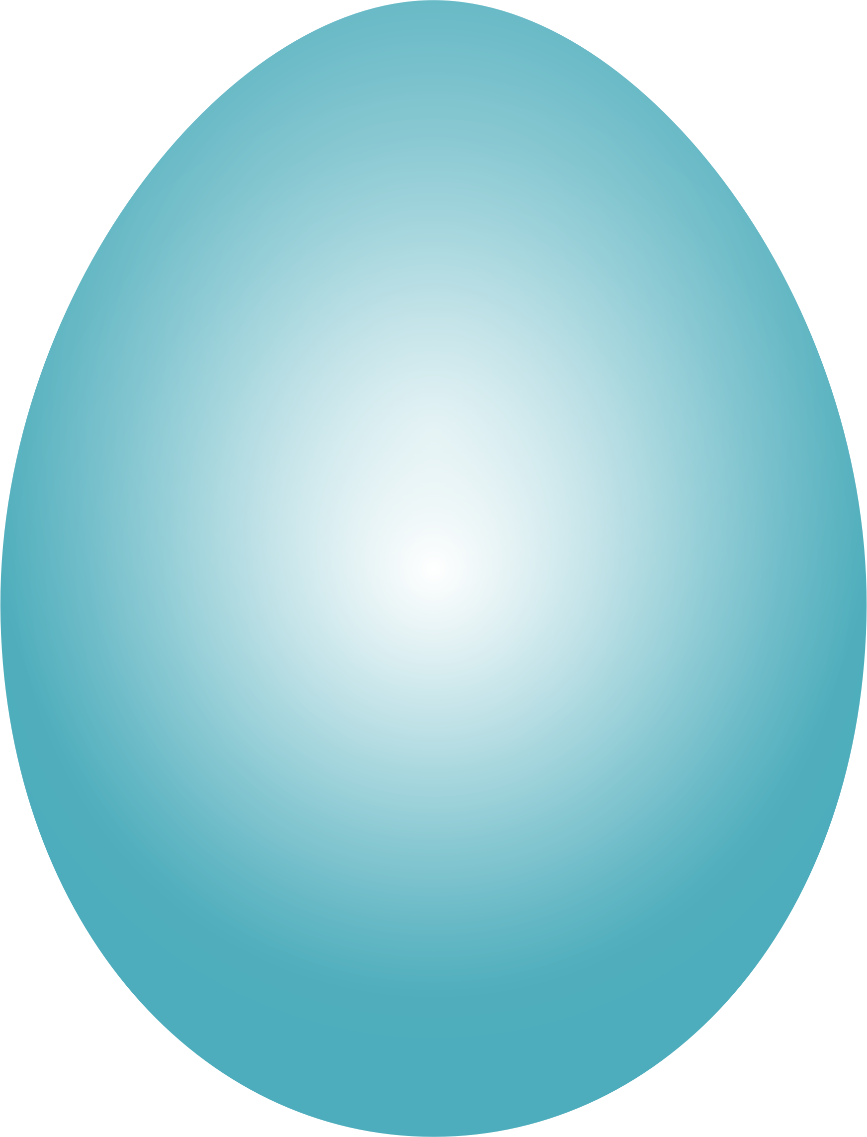Clipart - Blue Green Easter Egg - Png Download (1744x2286), Png Download
