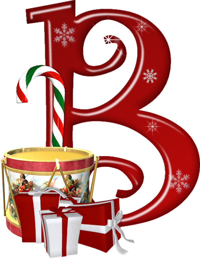 Clip Art Stock Wishingonastarr Mistletoe And Wine - Christmas Alphabet Letters B - Png Download (796x1024), Png Download