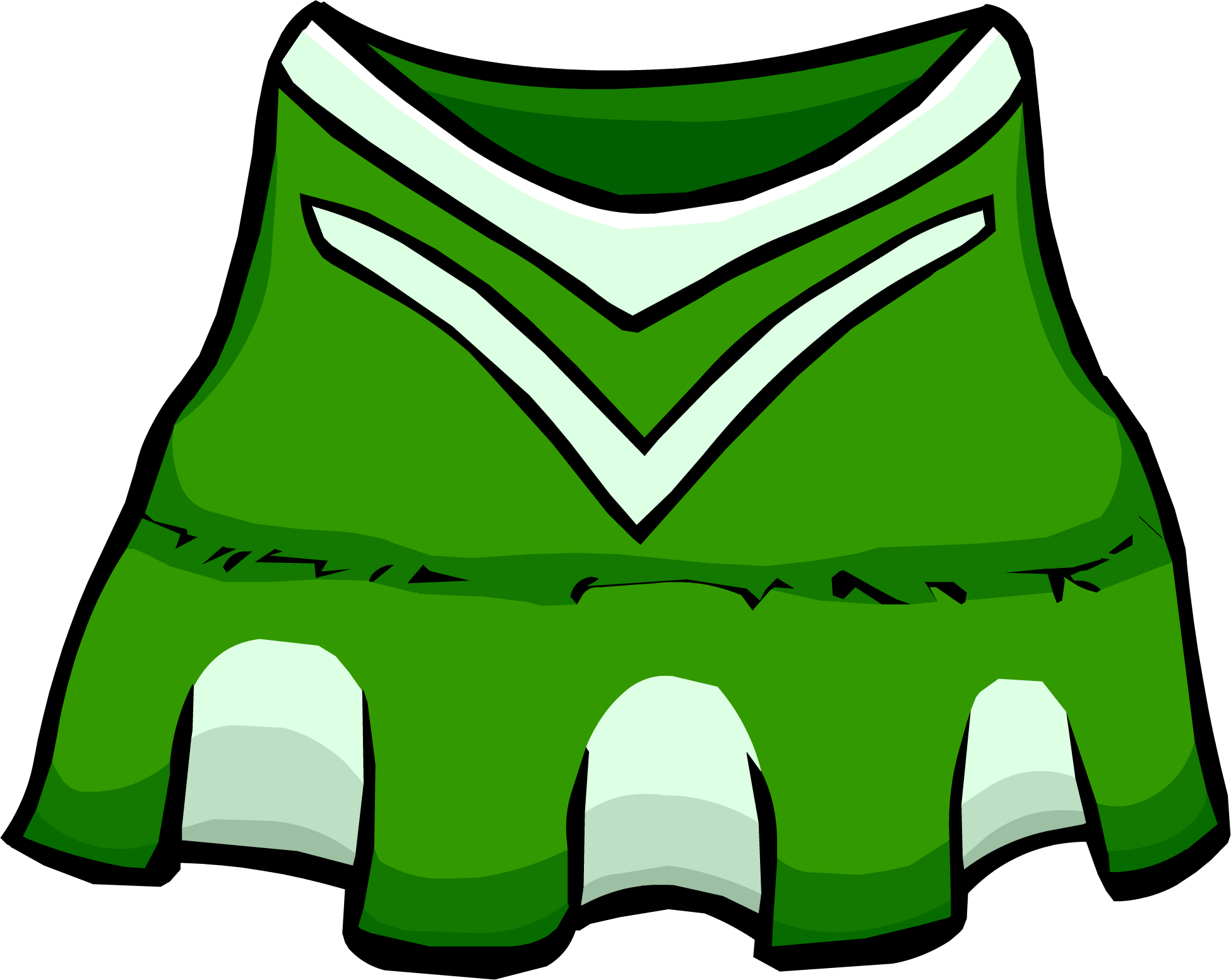 Clothes Clipart Cheerleader - Club Penguin Girl Cheerleaders - Png Download (1950x1553), Png Download
