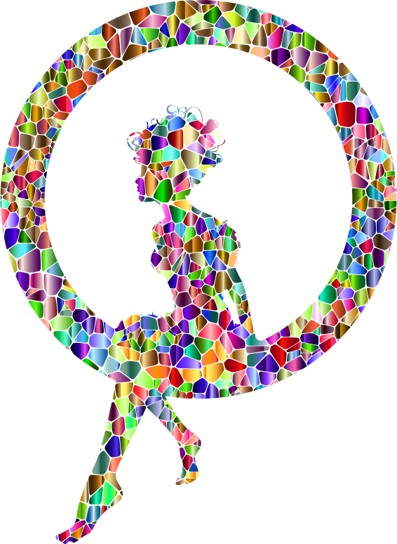 Medium Image - Polychromatic Clipart (566x774), Png Download