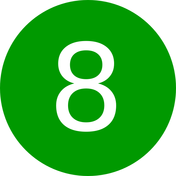 Number 8 Clip Art Clipart Bay - 2 And 5 Train - Png Download (600x600), Png Download