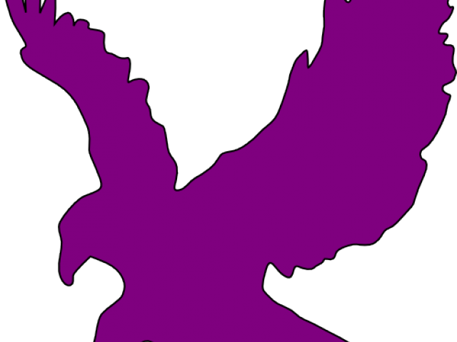 Eagle Clipart Pink - Eagle Png Black And White Transparent Png (640x480), Png Download