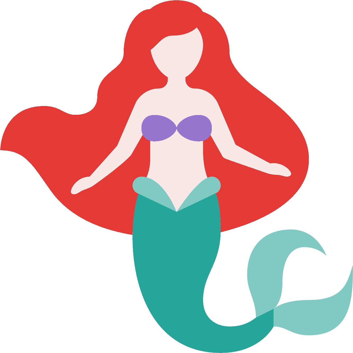 Icon Free Download Png Royalty Free Download - Mermaid Icon Clipart (1600x1600), Png Download