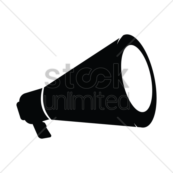 Megaphone Silhouette Clipart Clip Art - Loud Hailer Silhouette - Png Download (600x600), Png Download