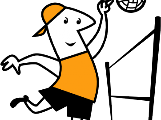 Volleyball Clipart Sun - Volleyball Spike - Png Download (640x480), Png Download