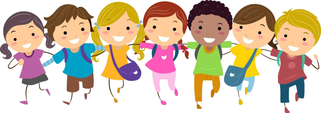 Students Clip Art Student Walking Clipart - School Kids - Png Download (1024x360), Png Download