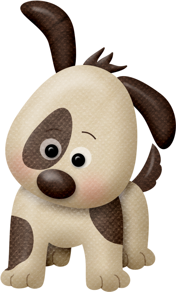 ○‿✿⁀dogʂ‿✿⁀○ Cute Animal Illustration, Clip Art Pictures - Desenho Cachorrinho Fofo Png Transparent Png (600x990), Png Download