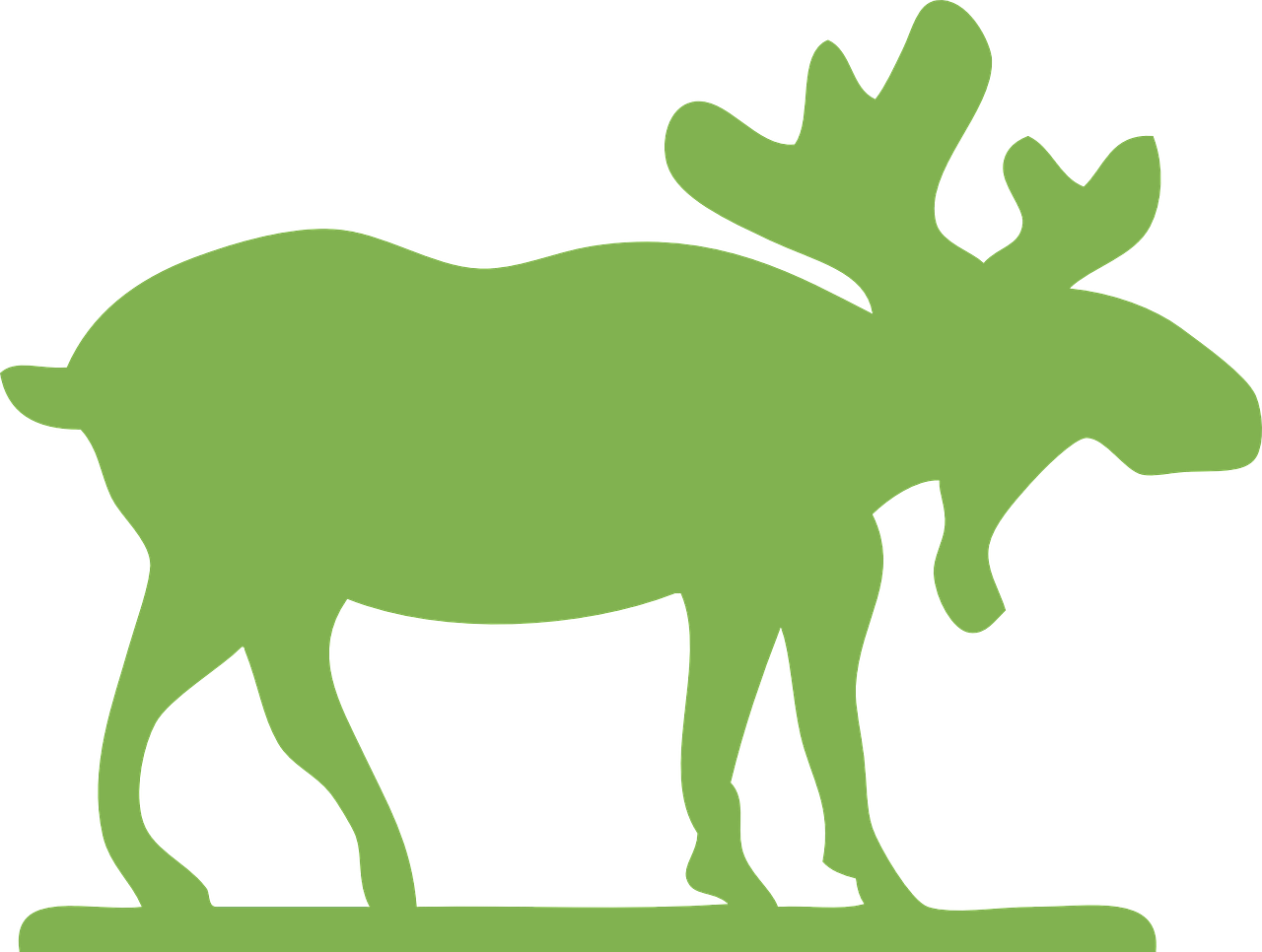 Moose Clipart Green - Moose Clipart - Png Download (640x480), Png Download