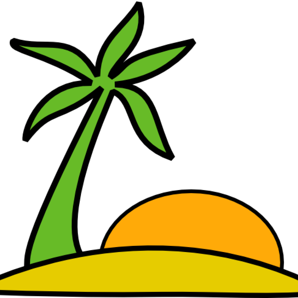 Vacation Clipart Free Vacation Clip Art Free Clip Art - Desert Island Clip Art - Png Download (1024x1024), Png Download