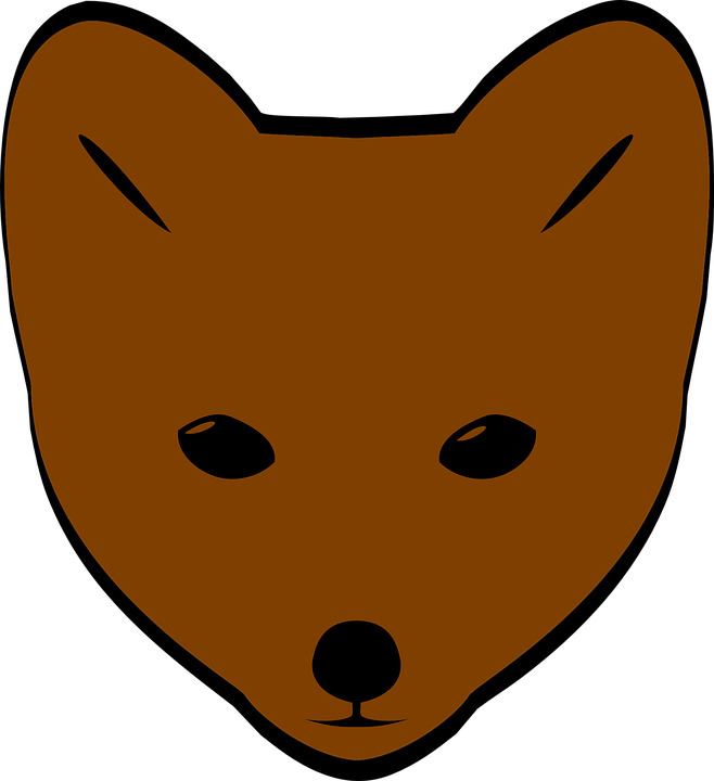 Clipart Info - Faces Of Cartoon Foxes - Png Download (546x598), Png Download