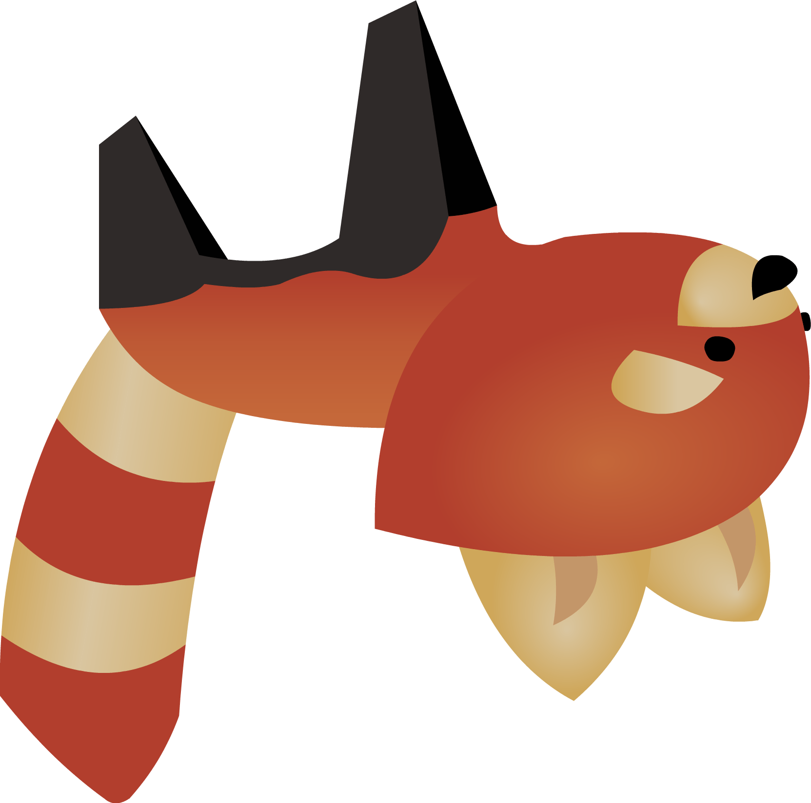 Tiny Wolf Cliparts - Animal Jam Red Panda Drawing - Png Download (1663x1648), Png Download