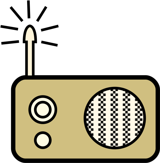 Radio Cartoon Cliparts - Cartoon Radio - Png Download (564x572), Png Download