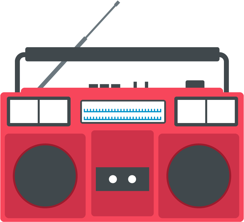 Download Clip Royalty Free Cassette Clipart Tv Radio Cartoon Boombox