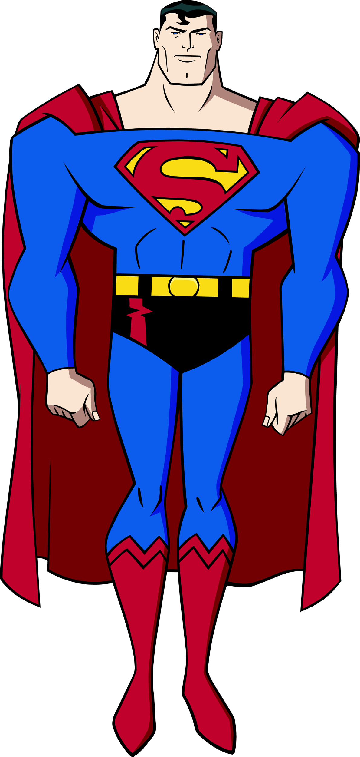 Superman (life Size Stand Up) Clipart (1190x2500), Png Download