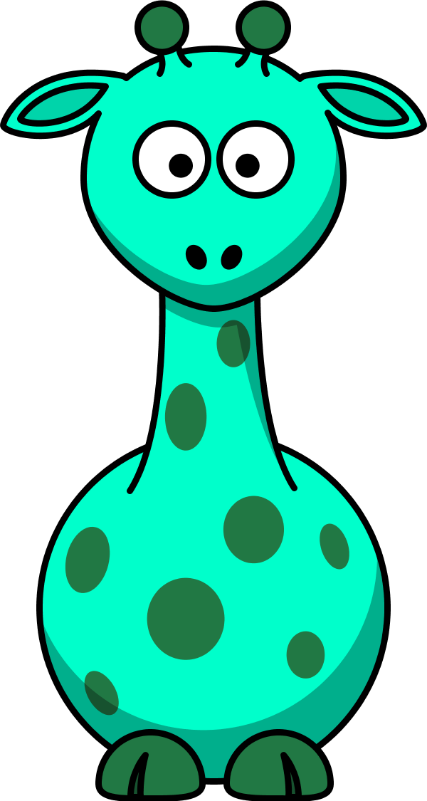 Vector Clip Art - Cartoon Giraffe - Png Download (600x1125), Png Download
