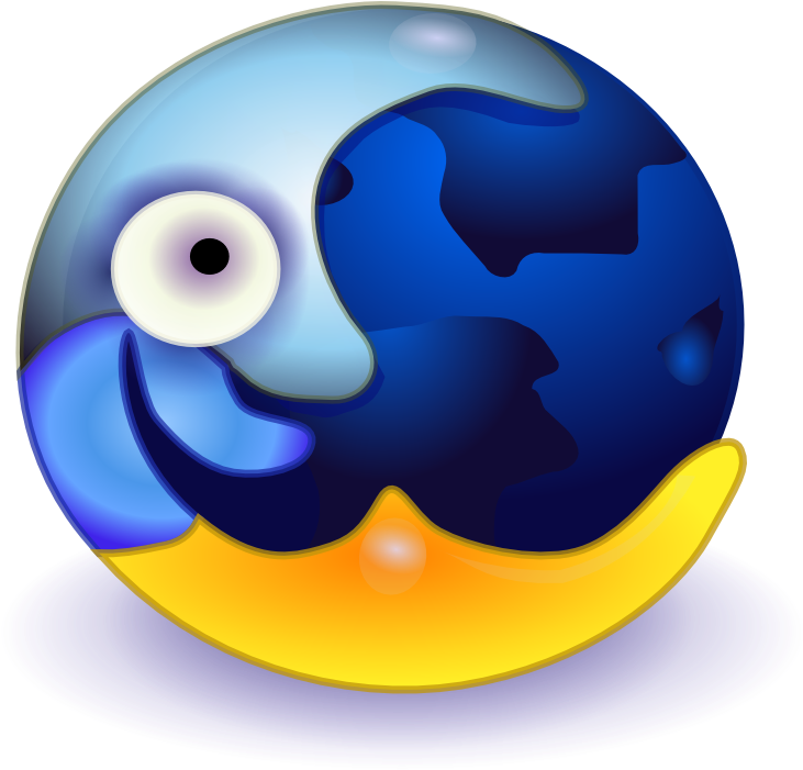 Onlinelabels Clip Art - Crazy Moon - Png Download (1000x761), Png Download