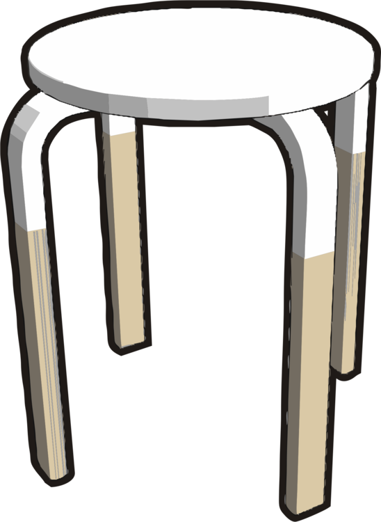 Table Bar Stool Seat Feces - Hocker Clipart Kostenlos - Png Download (548x750), Png Download
