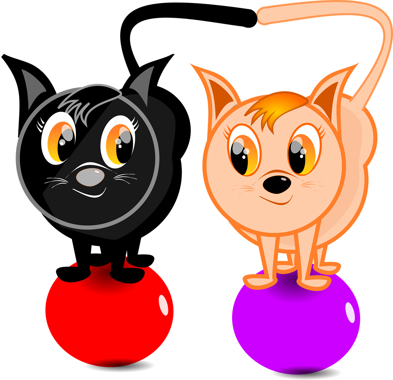 Cat Training Kitten Mouse Cartoon - Gatinhos Png Clipart (773x750), Png Download