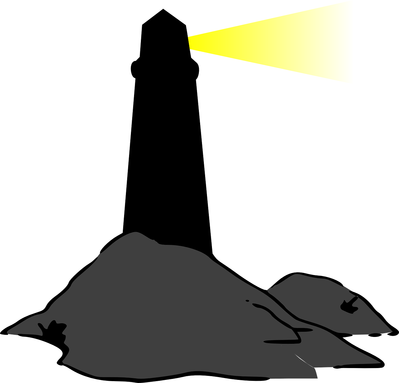 Lighthouse Silhouette Clip Art - Png Download (748x720), Png Download