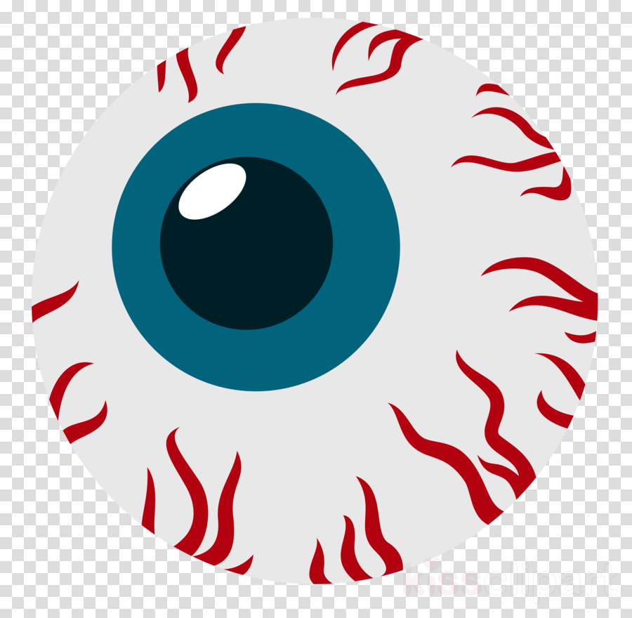 Download Halloween Eyeball Clipart Eye Clip Art - Bloodshot Eyeball Cartoon - Png Download (900x880), Png Download