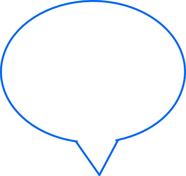 Blue Speech Bubble Clip Art At Clipart Library - Clip Art - Png Download (600x567), Png Download