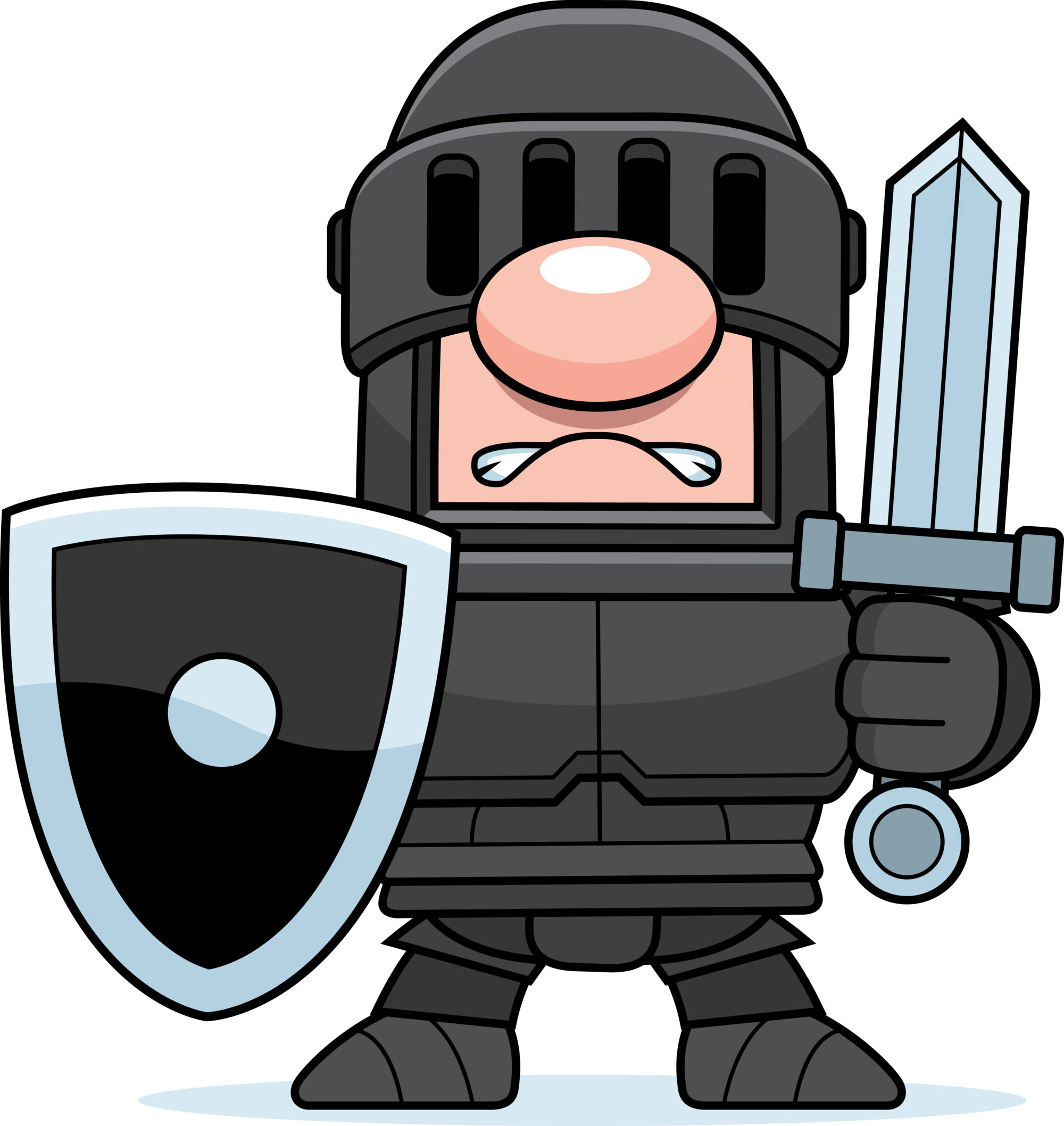 Baby Toys Clipart Black And White - Suit Of Armor Cartoon - Png Download (2000x2116), Png Download