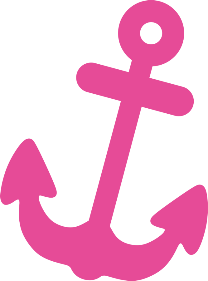 Anchor Nautical Clipart, Silhouette Clip Art, Nautical - Nautical Girl Invitations - Png Download (667x900), Png Download