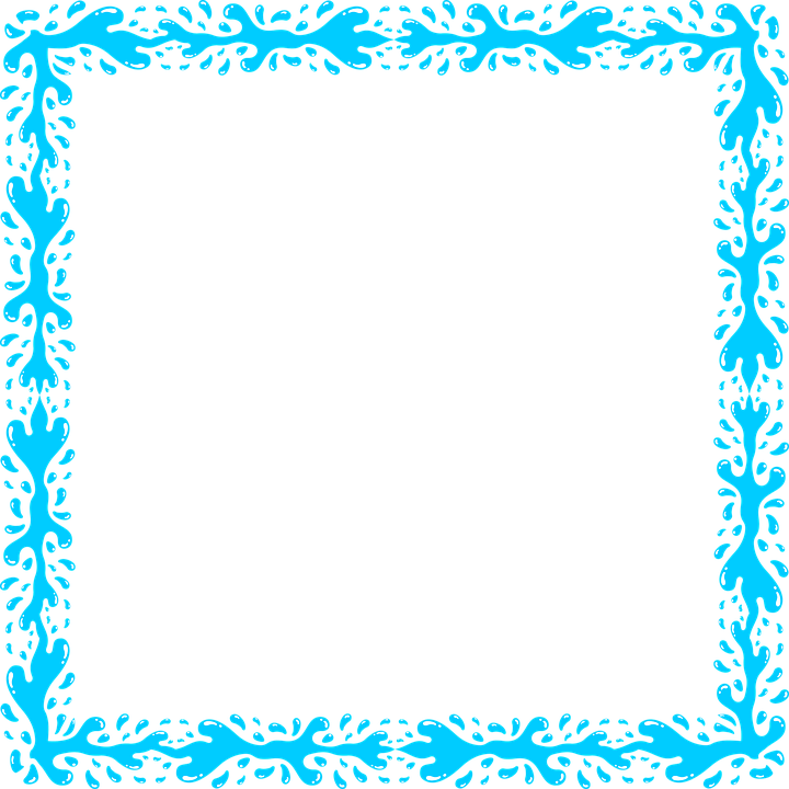 Download Transparent Blue Frame Png Clipart Clip Art - Border Image Png Transparency (720x720), Png Download