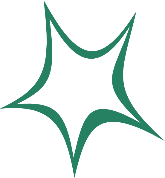 This Free Clip Arts Design Of Teal Star - Png Download (552x595), Png Download