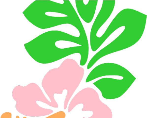 Hawaii Clipart Hawaiian Day - Hawaiian Flower Cartoon - Png Download (640x480), Png Download