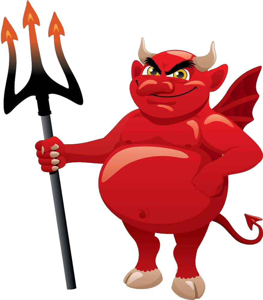Devil Satan Cartoon Clip Art The Proboscis - Devil Cartoon No Background - Png Download (974x1000), Png Download