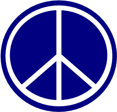 Navy Logo Clip Art - Peace Symbol Round Ornament - Png Download (532x752), Png Download