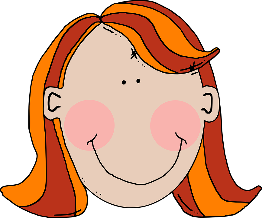 Blank Cliparts Shop Of Library Buy Clip - Short Brown Hair Cartoon - Png Download (867x720), Png Download