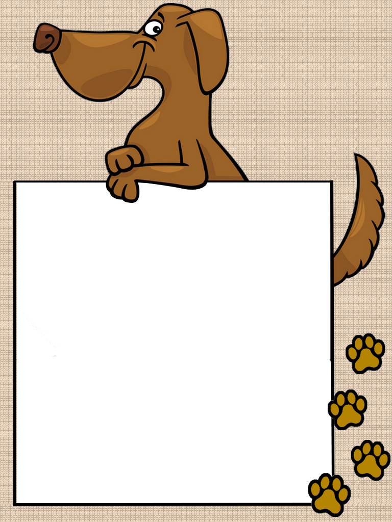 Pin By Mária Pospíšilová On My Dog Png Frames Clipart (768x1024), Png Download