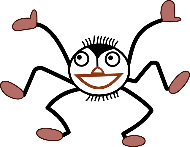Spider-155572 640 Clipart (640x497), Png Download