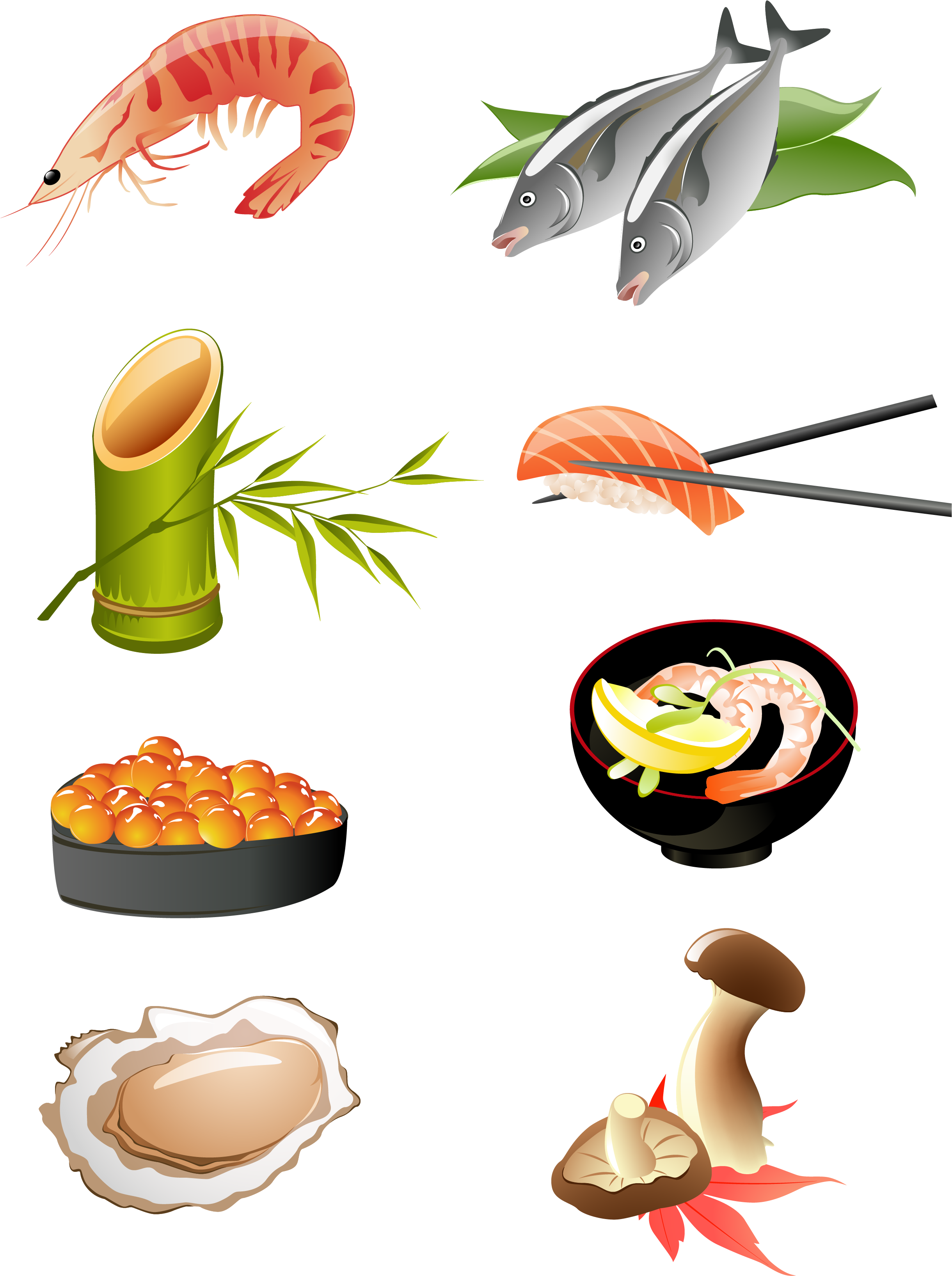 Seafood Clam Plateau De Fruits De Mer Crab Oyster Clipart (2500x3333), Png Download