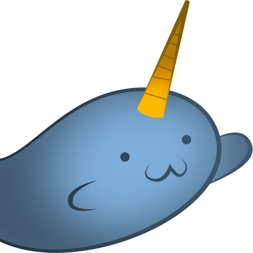 Hostile Narwhal Clipart (880x879), Png Download