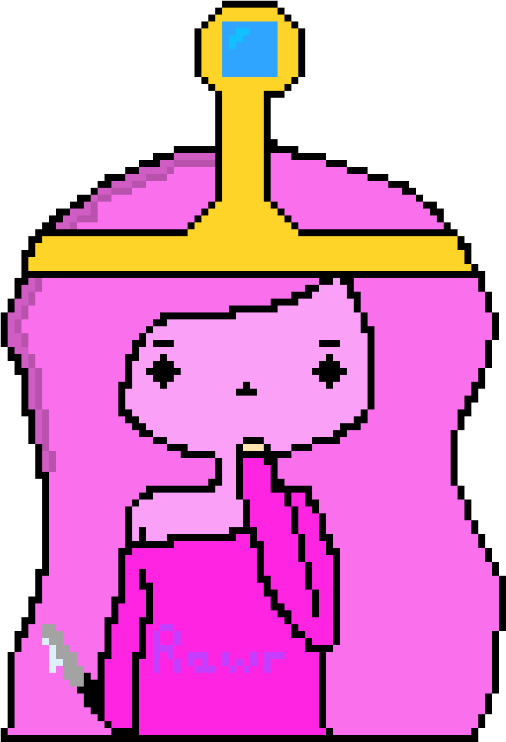 Rawr But She's Pb From Adventure Time Clipart (910x1090), Png Download