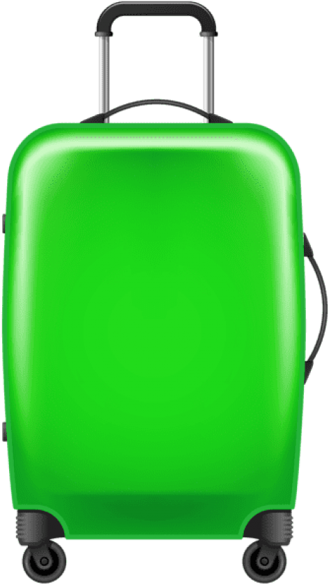 Free Png Download Green Trolley Suitcase Clipart Png Transparent Png (481x848), Png Download