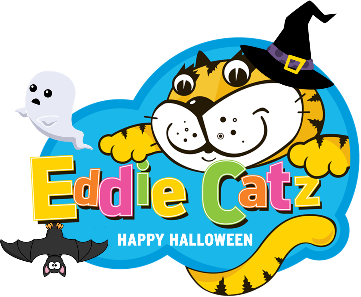 ***halloween*** Eddie Catz Annual Halloween Party Clipart (1264x1102), Png Download
