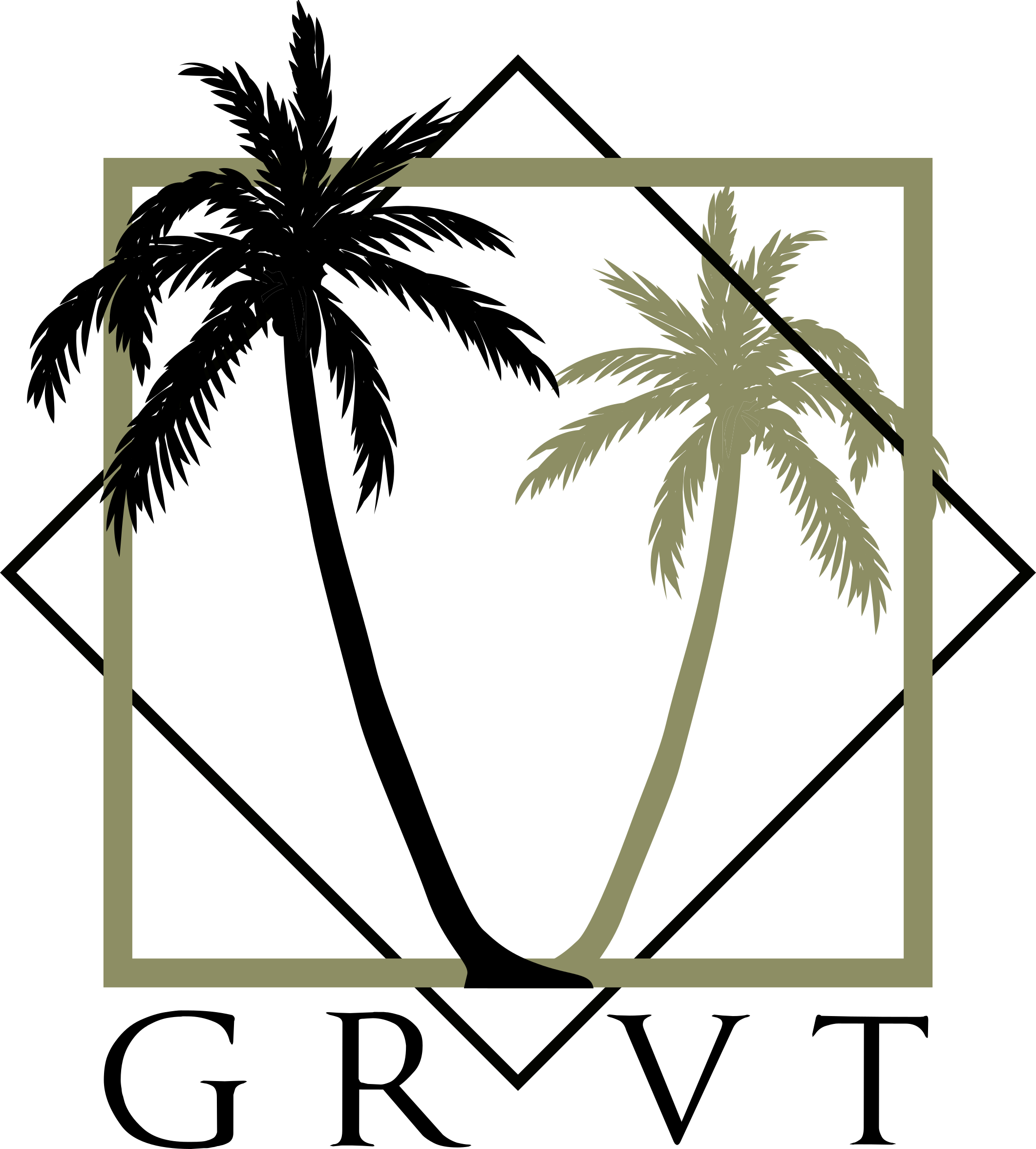 Twin Palms Shirt Clipart (2121x2351), Png Download