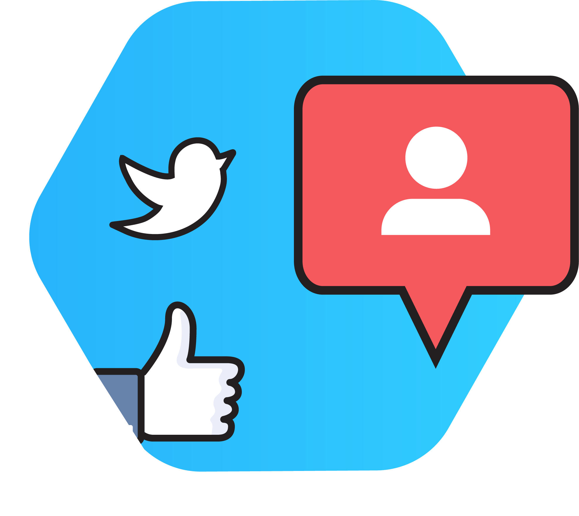 Social Media Management Clipart (1970x1753), Png Download