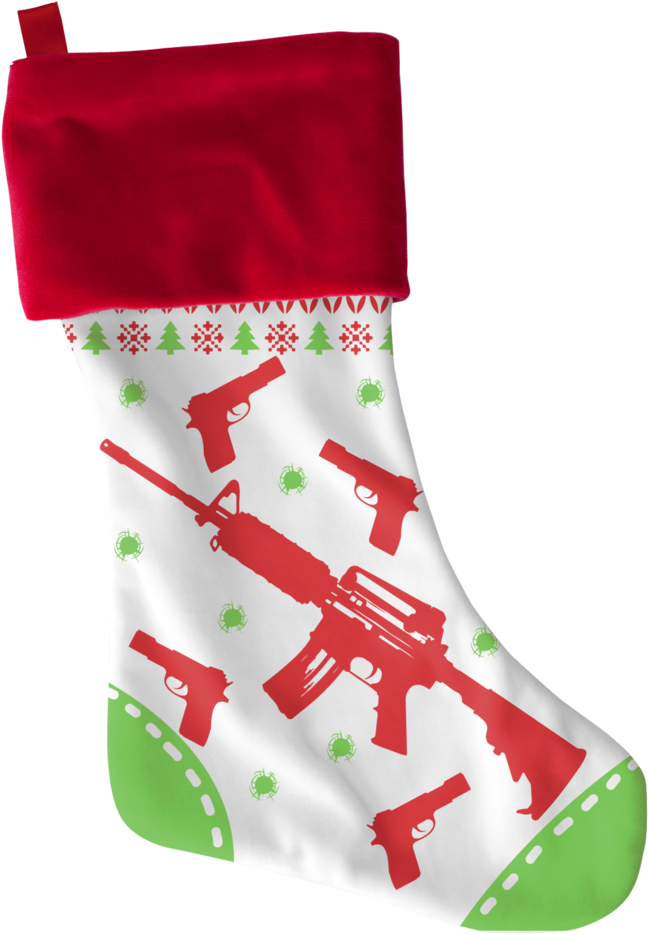 Christmas Stocking Png Transparent Images Clipart (1024x1024), Png Download