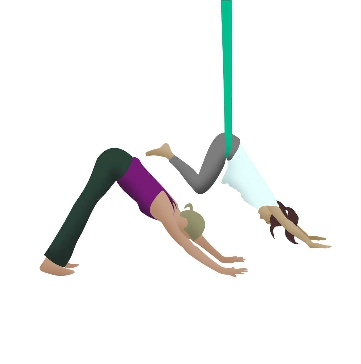 Aerial Yoga Pose Png Hd Quality Clipart (1200x1200), Png Download