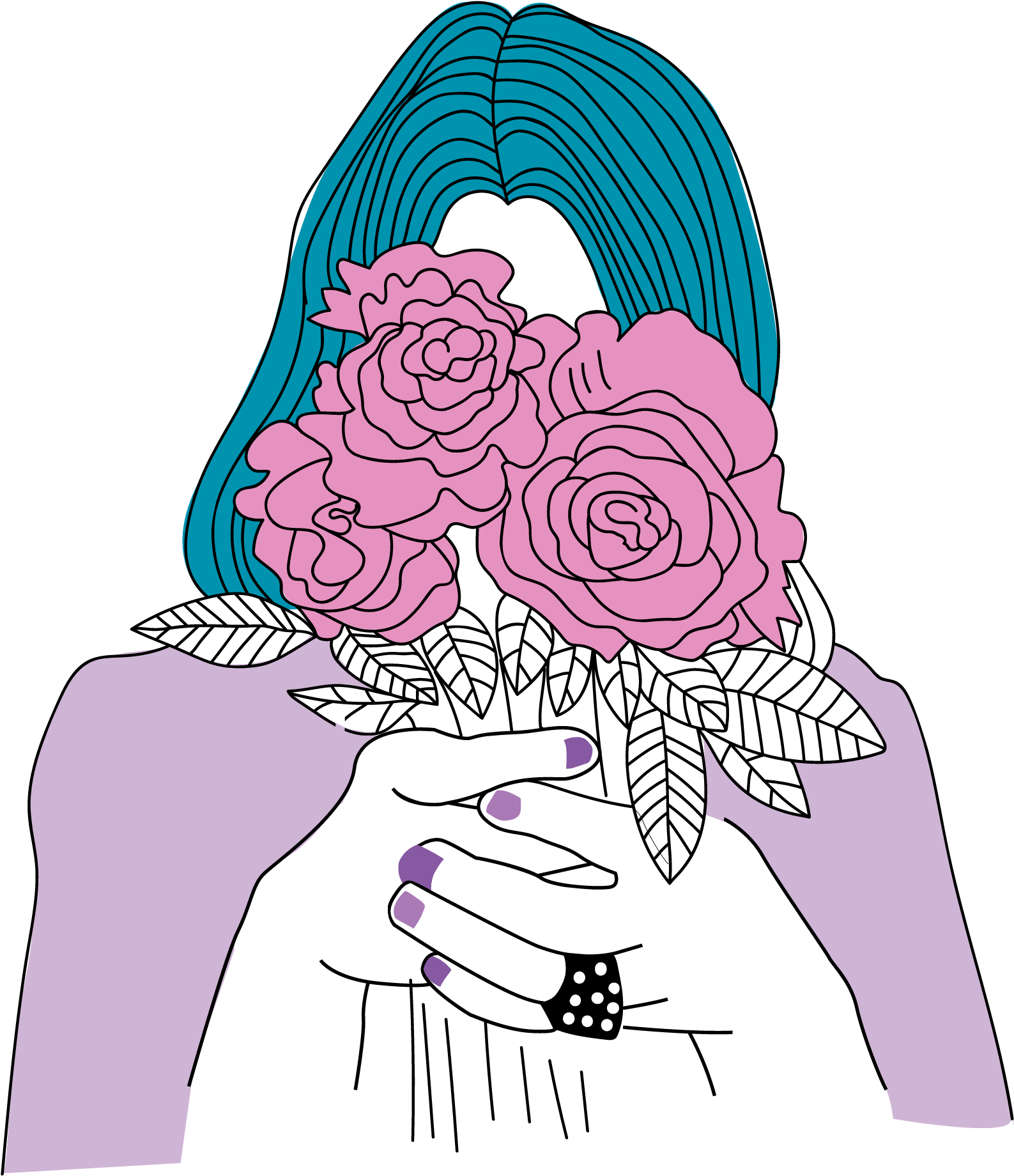 Girl Tumblr Gurly Cute Clipart (1024x1024), Png Download
