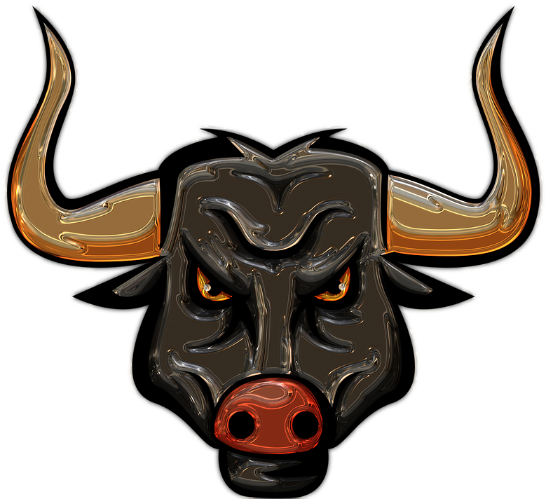 Bull, Longhorn, Metallizer, Art, Glass, Factory Clipart (798x720), Png Download
