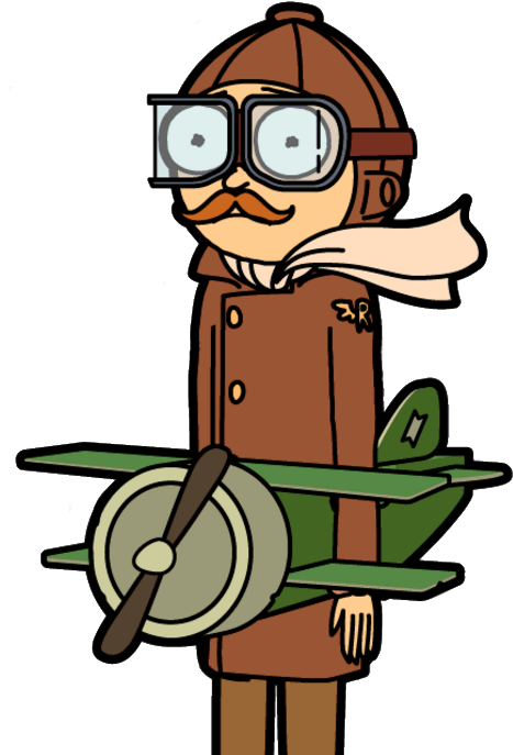 Ace Pilot Morty Clipart (467x687), Png Download