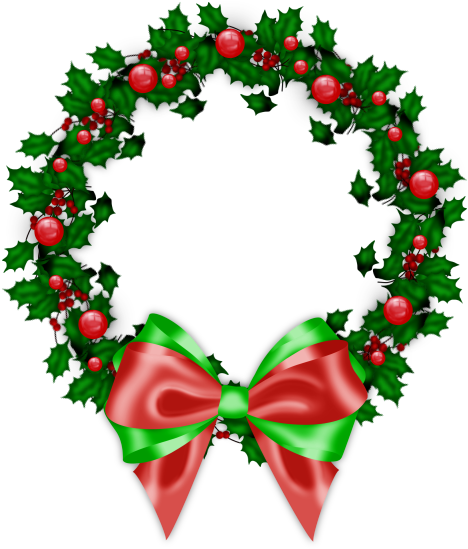 Ax And Bow Png Merry Wreaths Axholly Clipart (551x578), Png Download