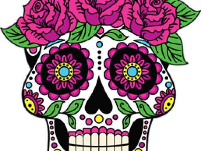 Day Of The Dead Clipart Rose - Png Download (640x480), Png Download